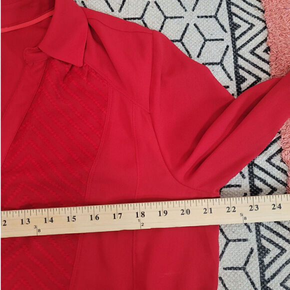 MAEVE DE STIJL BLOUSE IN RED, SZ 14 - Picture 10 of 12